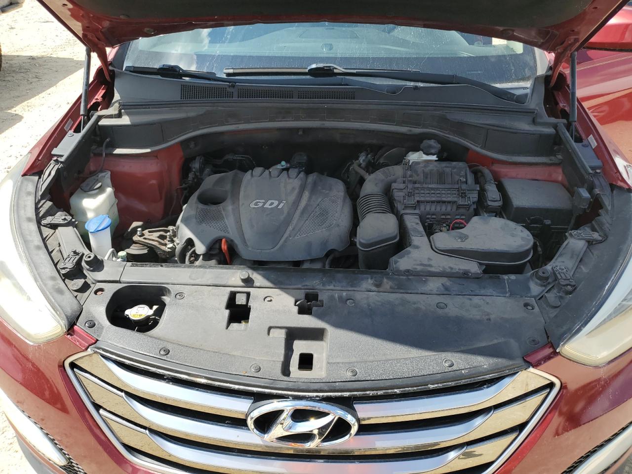 2015 Hyundai Santa Fe VIN 5XYZU3LB0FG248553 Copart auction photo, water/flood damage thumbnail 12
