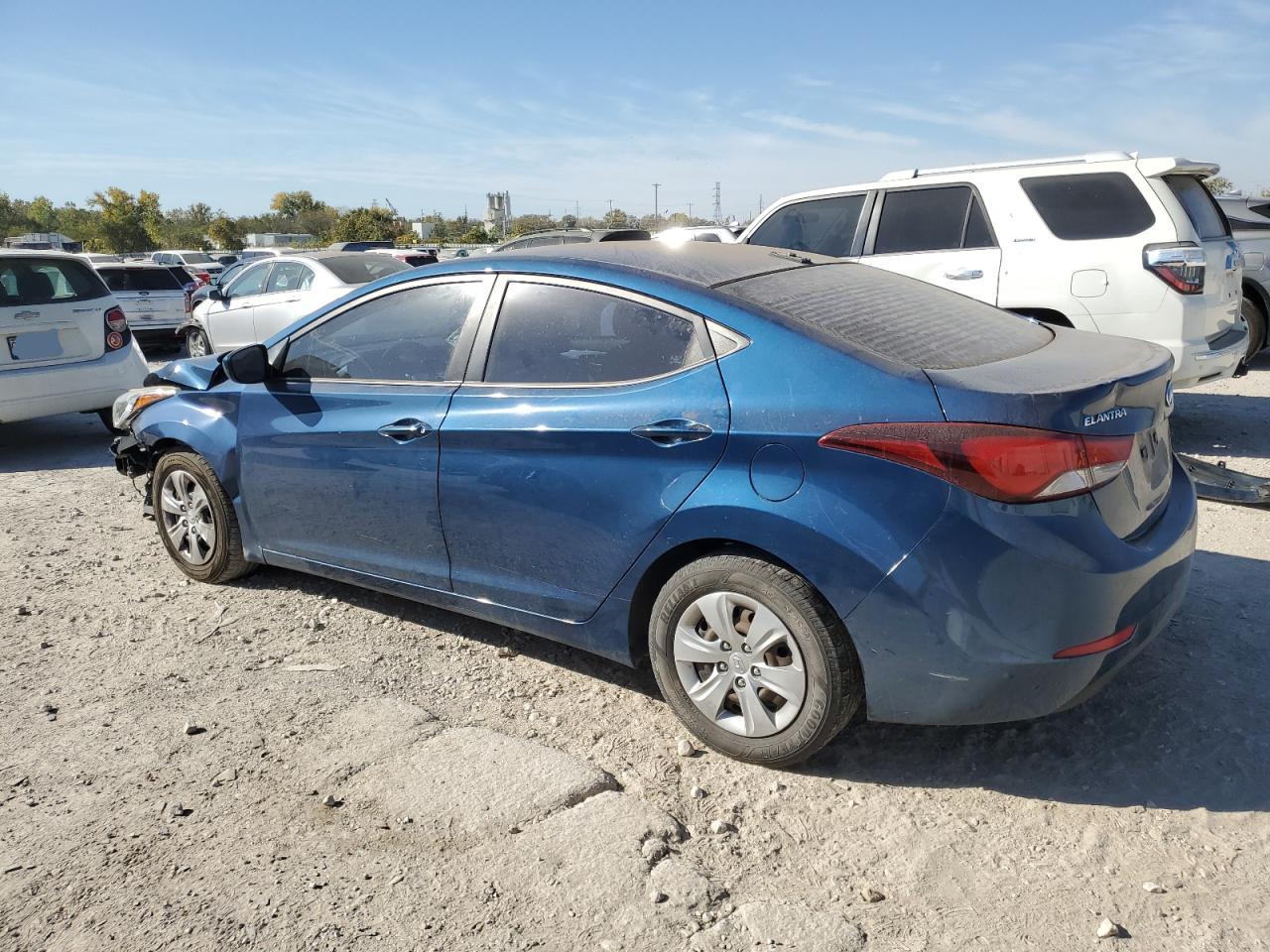 2016 Hyundai Elantra VIN KMHDH4AE0GU618056 Copart auction photo, front end damage thumbnail 2