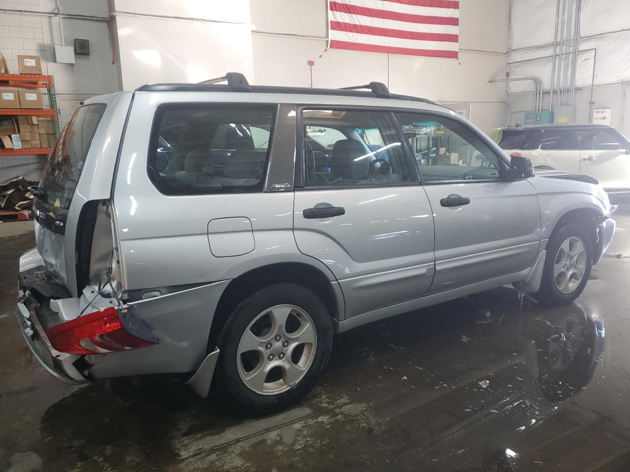 2003 Subaru Forester VIN JF1SG65673H760829 Copart auction photo, front end / rear end damage thumbnail 3