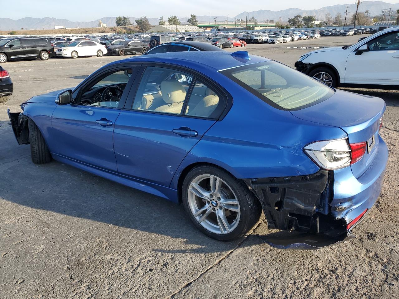 2016 BMW 3er VIN WBA8E5C50GK388528 Copart auction photo, all over damage thumbnail 2