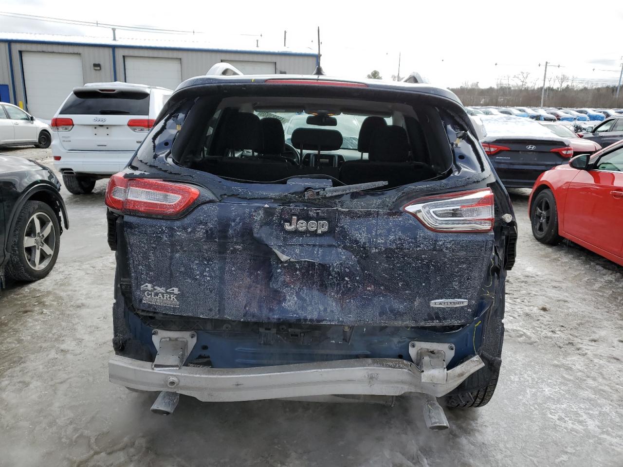 2014 Jeep Grand Cherokee VIN 1C4PJMCS3EW153556 Copart auction photo, rear end damage thumbnail 6