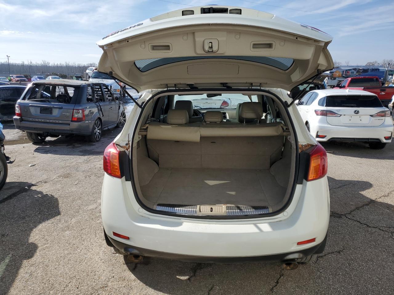 2009 Nissan Murano VIN JN8AZ18U29W102423 Copart auction photo, front end / side damage thumbnail 6
