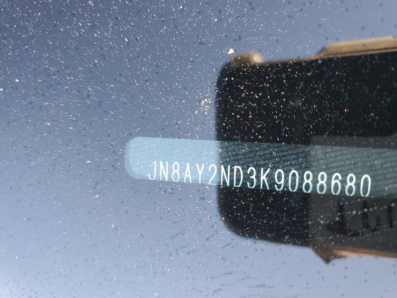 2019 Nissan Armada VIN JN8AY2ND3K9088680 Copart auction photo, side / front end damage thumbnail 13