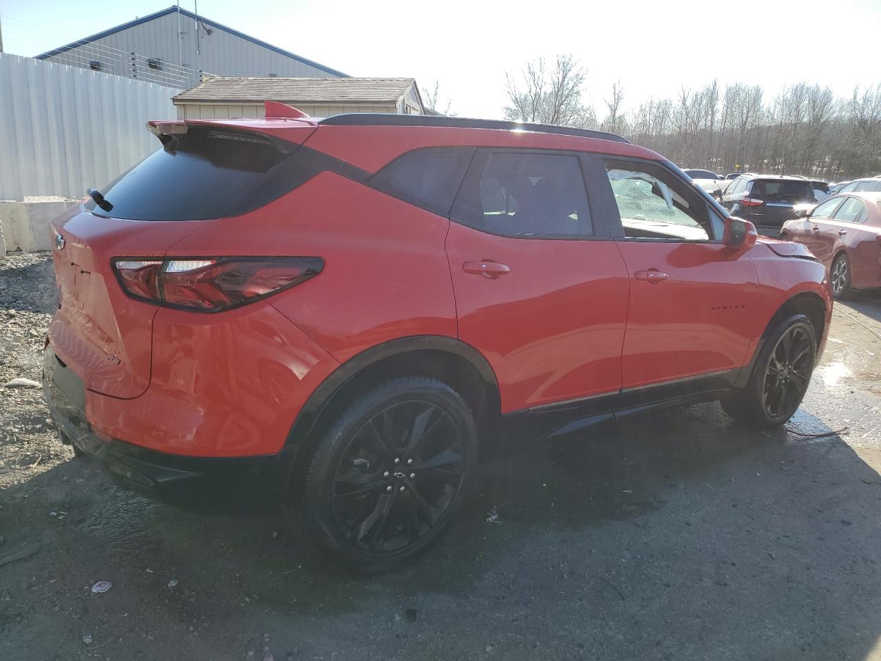 2020 Chevrolet Blazer VIN 3GNKBERS2LS572860 Copart auction photo, front end / side damage thumbnail 3