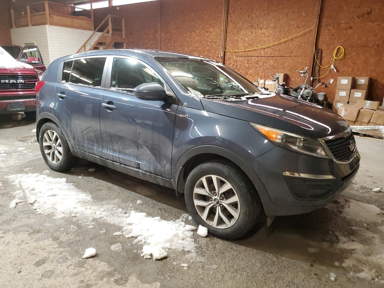 2015 KIA Sportage VIN KNDPBCAC0F7692702 Copart auction photo, side damage thumbnail 4