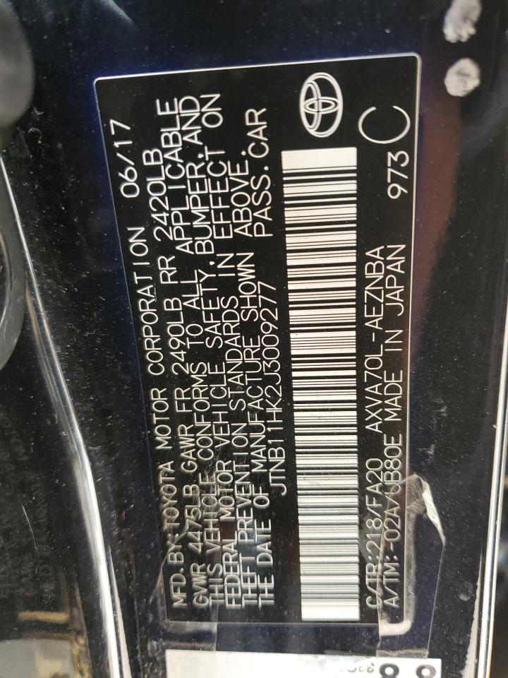 2018 Toyota Camry VIN JTNB11HK2J3009277 Copart auction photo, front end damage thumbnail 14
