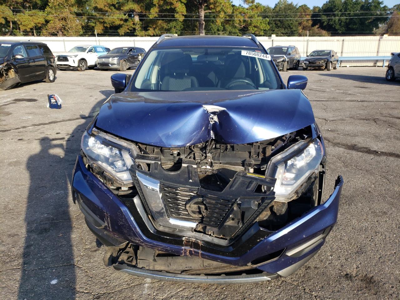 2017 Nissan Rogue VIN KNMAT2MT0HP501176 Copart auction photo, front end damage thumbnail 5