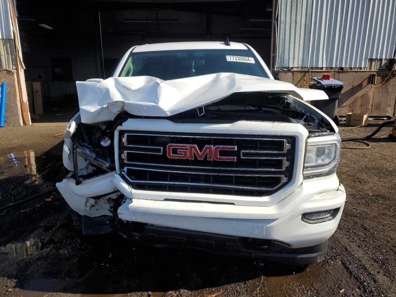 2017 GMC Sierra VIN 1GTV2LEC8HZ103159 Copart auction photo, front end / side damage thumbnail 5