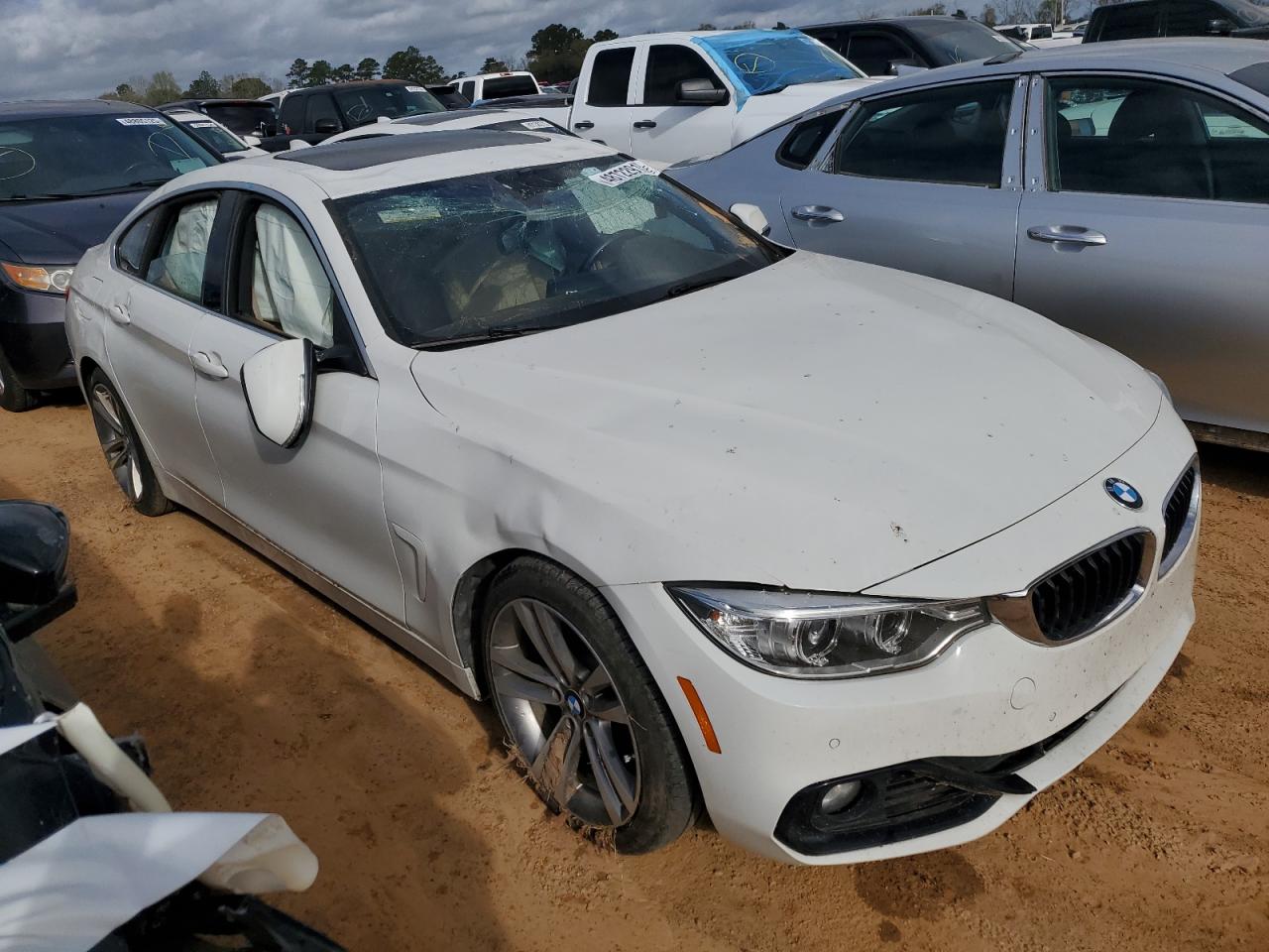 2016 BMW 4er VIN WBA4A9C57GG507390 Copart auction photo, top/roof / undercarriage damage thumbnail 4