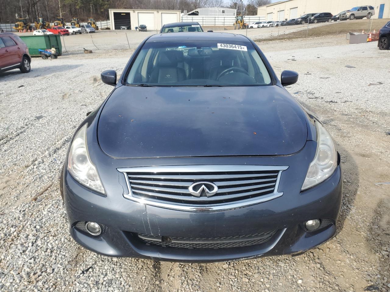 2013 Infiniti G VIN JN1CV6AP3DM718432 Copart auction photo, front end / undercarriage damage thumbnail 5
