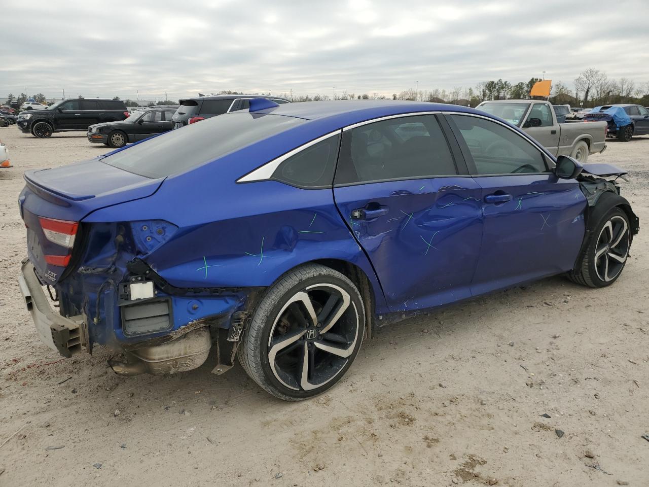 2020 Honda Accord VIN 1HGCV2F33LA026555 Copart auction photo, all over damage thumbnail 3