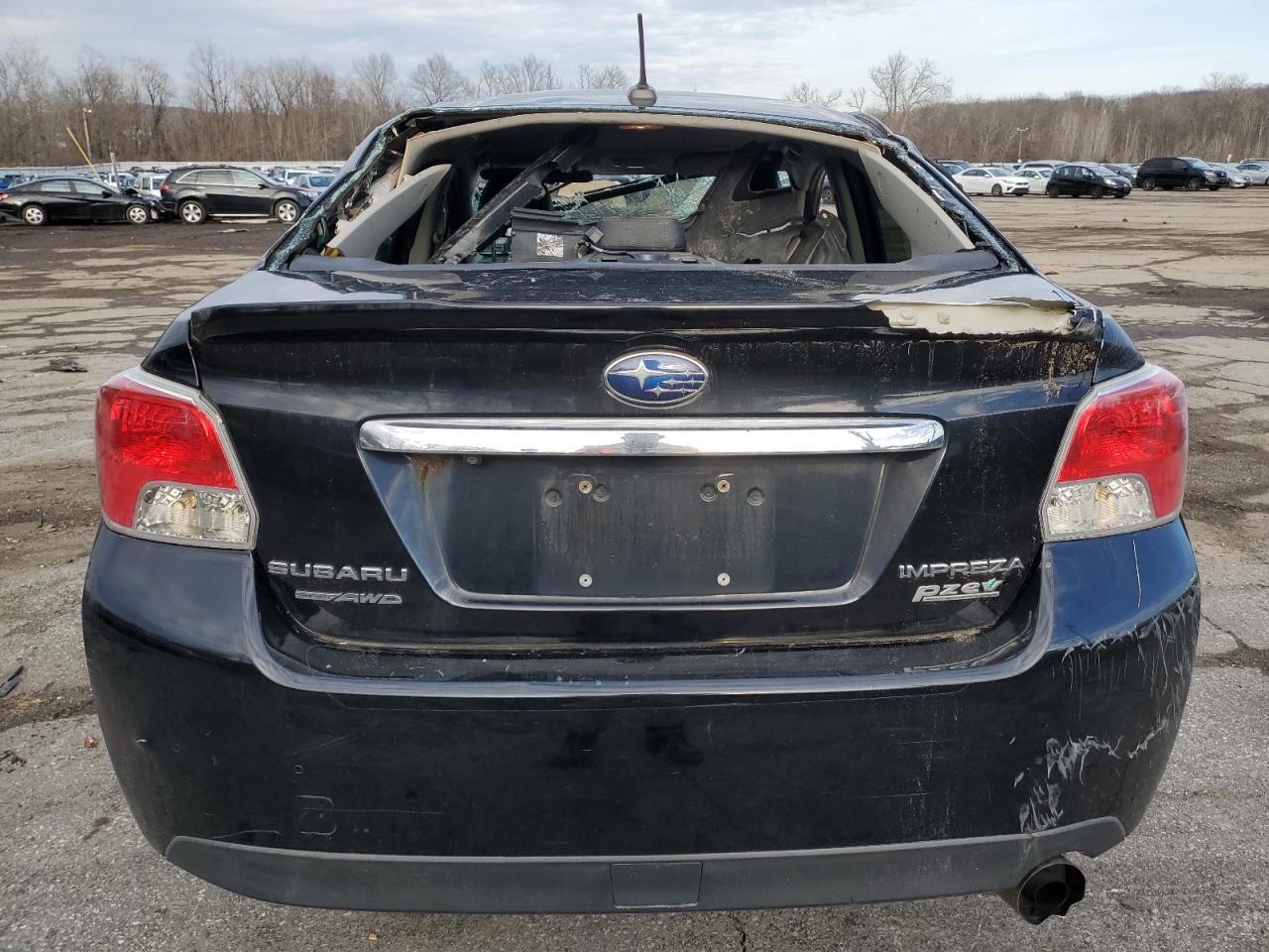 2015 Subaru Impreza VIN JF1GJAM69FH005052 Copart auction photo, all over damage thumbnail 6