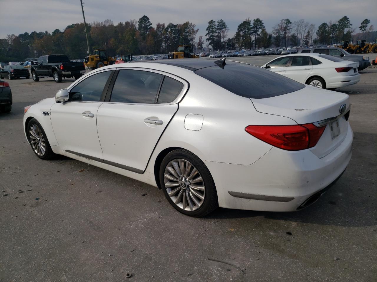 2015 KIA K900 VIN KNALW4D43F6017510 Copart auction photo, front end / side damage thumbnail 2