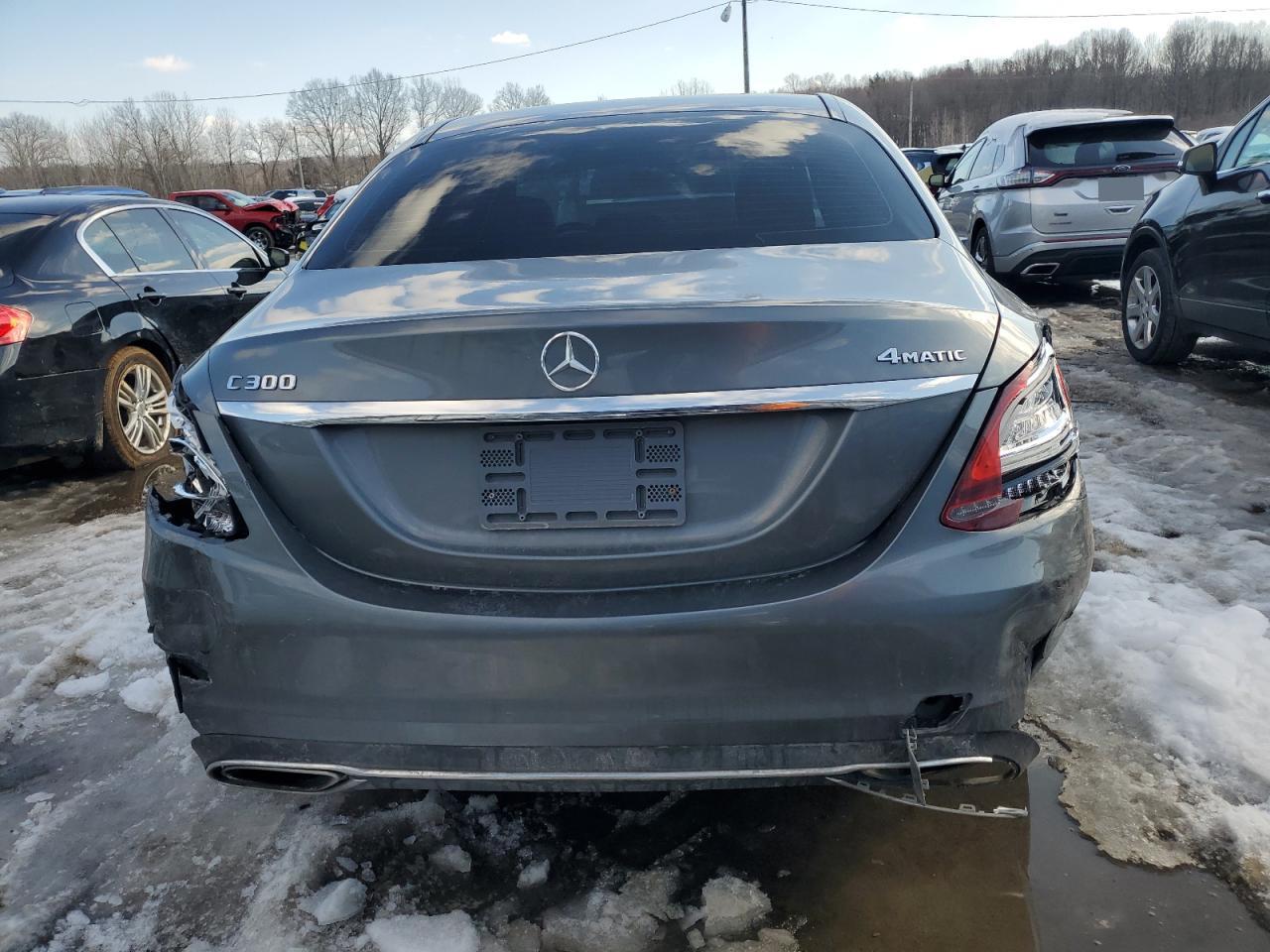 2019 Mercedes-Benz C-klasse VIN 55SWF8EBXKU300214 Copart auction photo, rear end damage thumbnail 6
