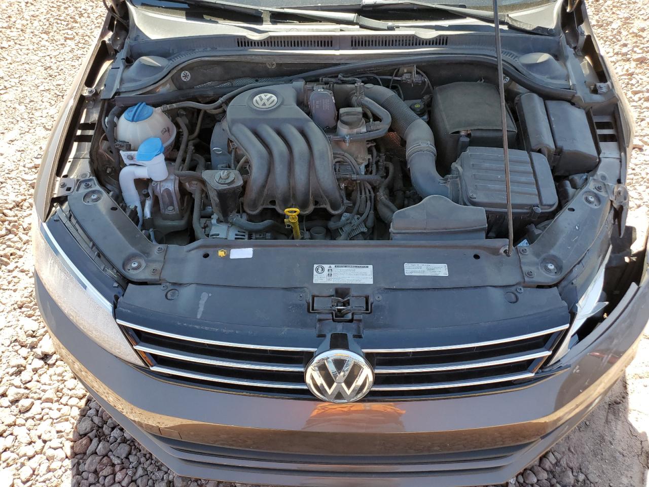 2015 Volkswagen Jetta VIN 3VW2K7AJ9FM216595 Copart auction photo, front end / side damage thumbnail 11