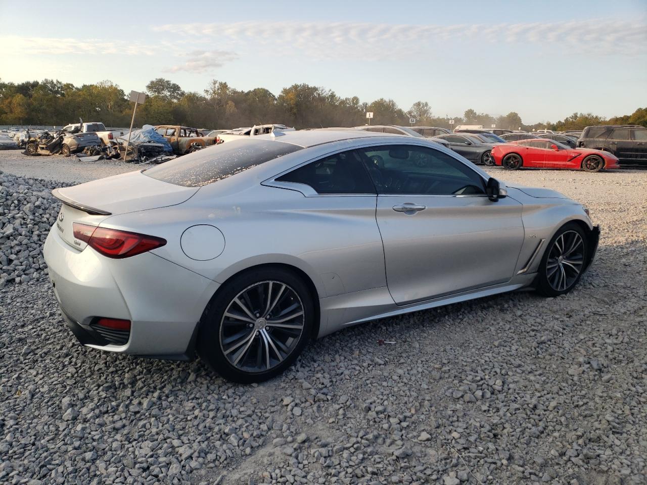 2018 Infiniti Q60 VIN JN1EV7EK6JM342608 Copart auction photo, front end damage thumbnail 3