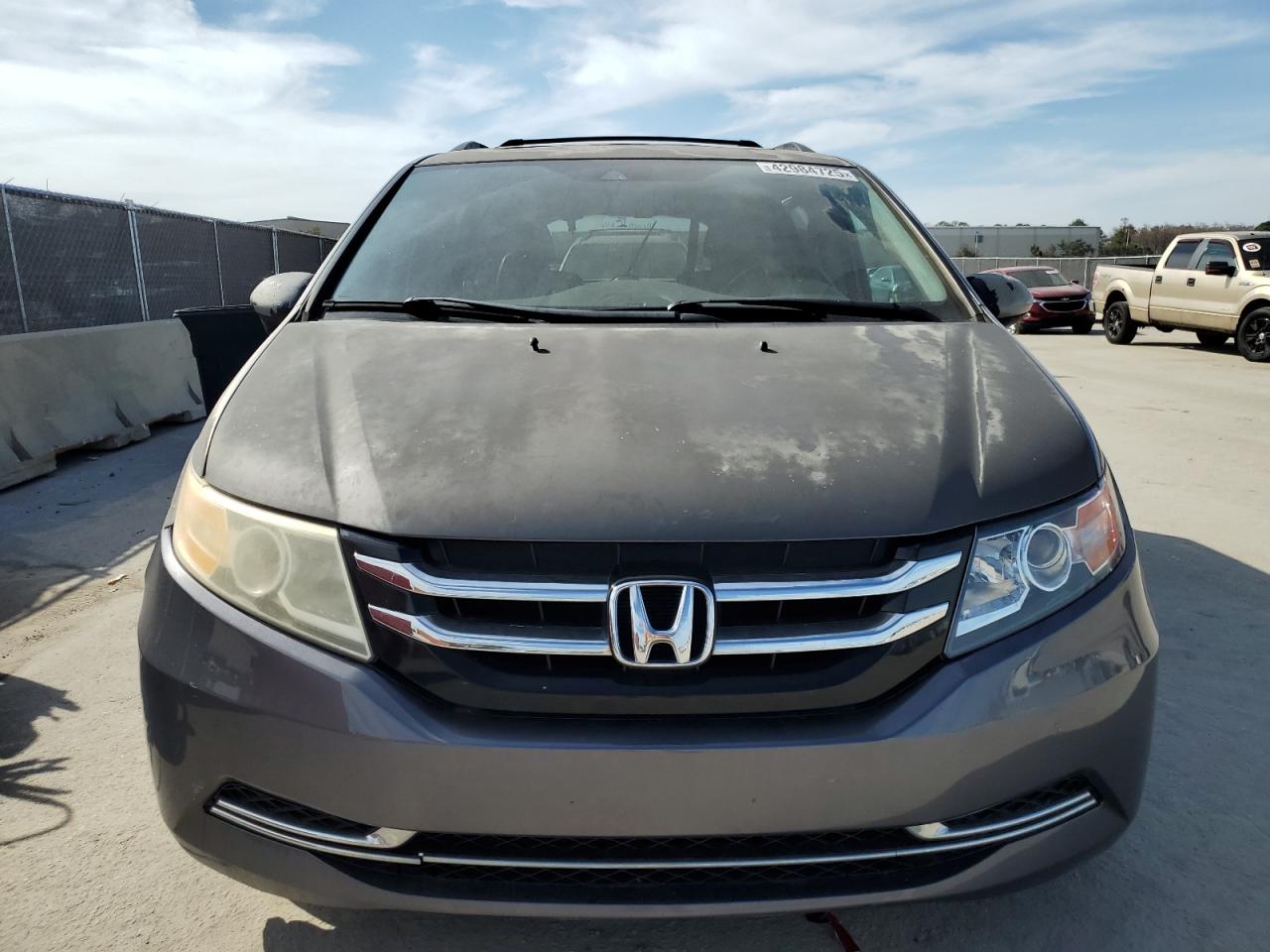 2014 Honda Odyssey VIN 5FNRL5H63EB012754 Copart auction photo, rear end damage thumbnail 5