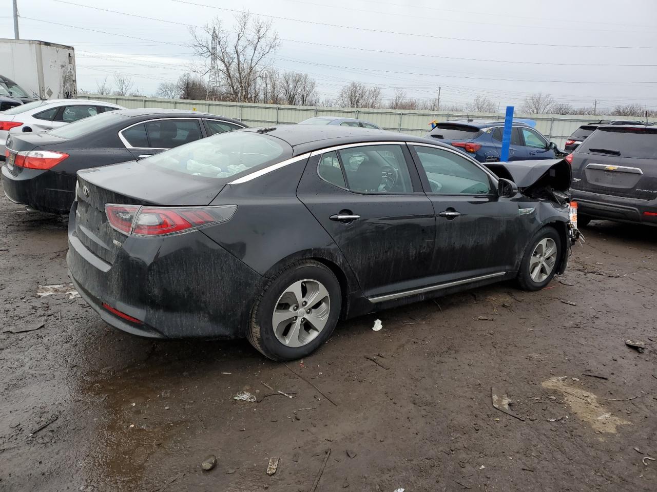 2014 KIA Optima VIN KNAGM4AD4E5066425 Copart auction photo, front end damage thumbnail 3