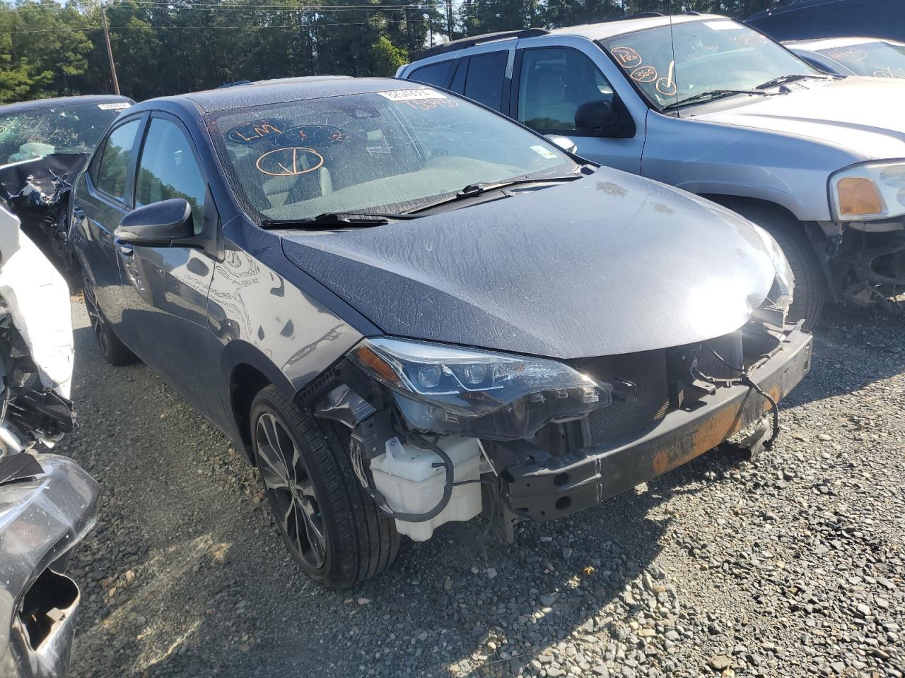 2017 Toyota Corolla VIN 5YFBURHE8HP733433 Copart auction photo, all over damage thumbnail 4