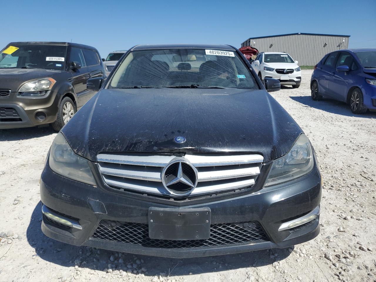 2012 Mercedes-Benz C-klasse VIN WDDGF4HB5CR217138 Copart auction photo, front end / minor dent/scratches damage thumbnail 5