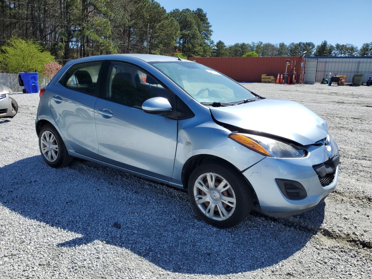 2013 Mazda 2 VIN JM1DE1KY9D0166762 Copart auction photo, front end / mechanical damage thumbnail 4