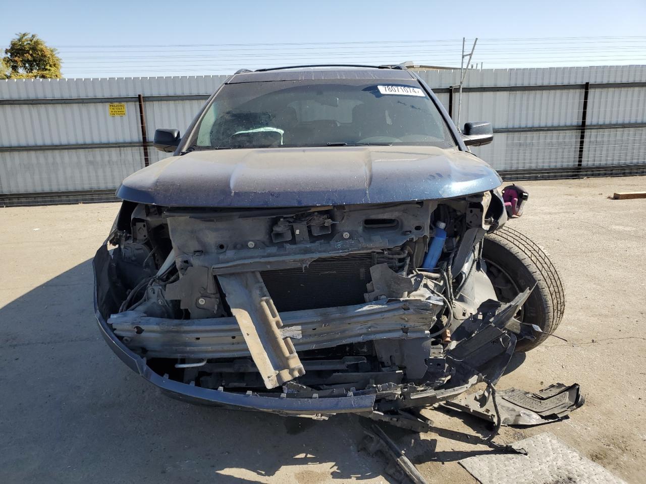2016 Ford Explorer VIN 1FM5K8B81GGA94422 Copart auction photo, front end / undercarriage damage thumbnail 5