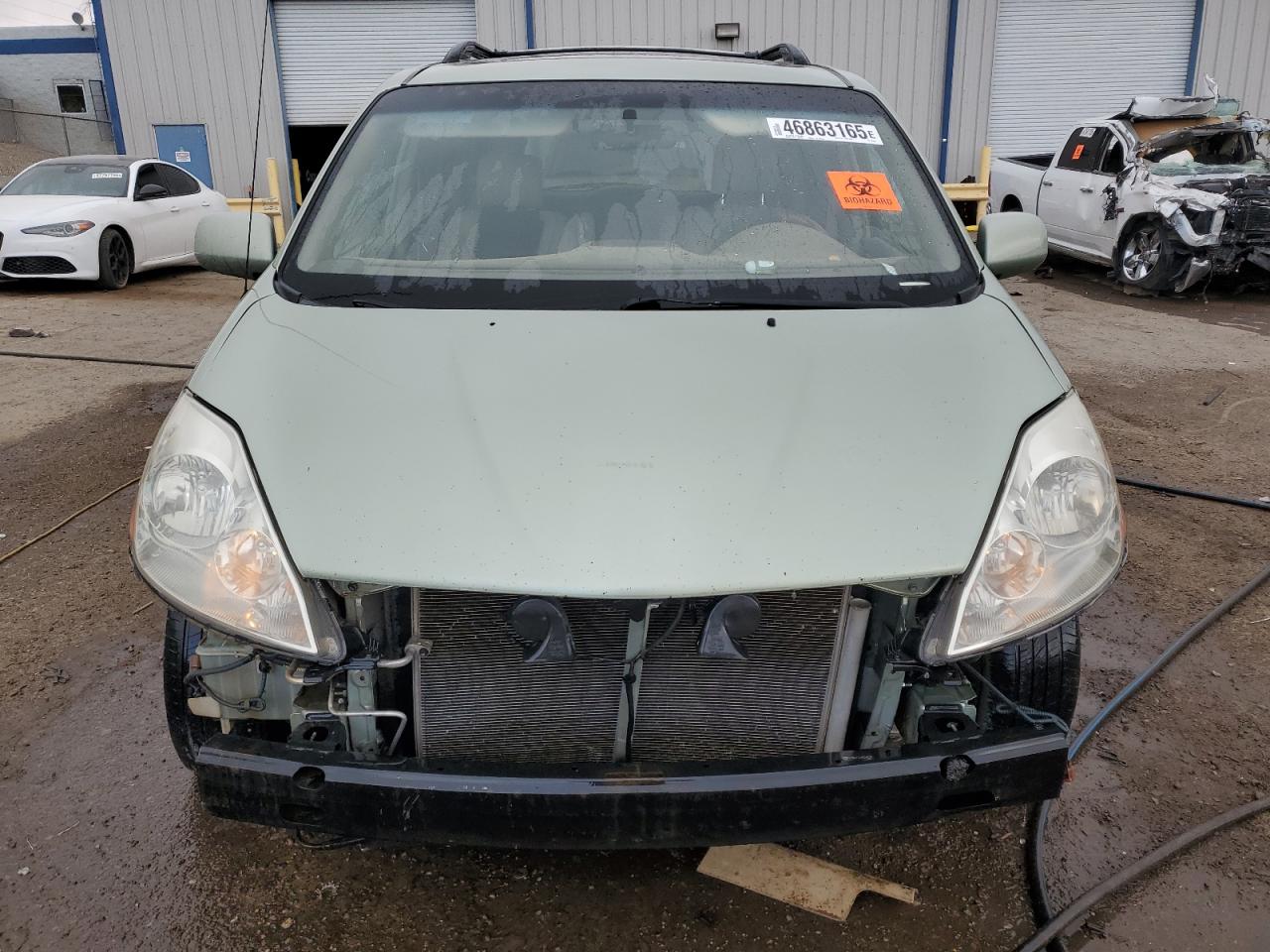 2008 Toyota Sienna VIN 5TDBK22C48S016295 Copart auction photo, front end damage thumbnail 5