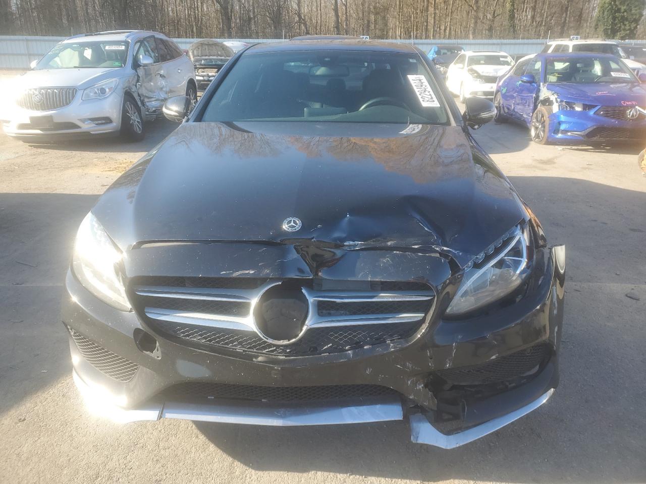 2018 Mercedes-Benz C-klasse VIN 55SWF4KB8JU242938 Copart auction photo, front end damage thumbnail 5