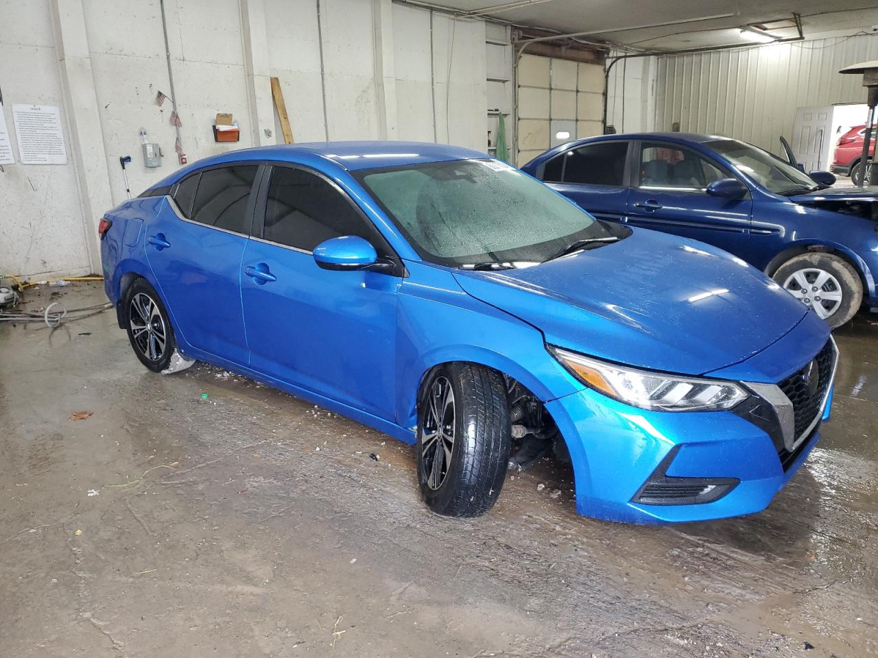 2021 Nissan Sentra VIN 3N1AB8CV3MY306175 Copart auction photo, side / undercarriage damage thumbnail 4