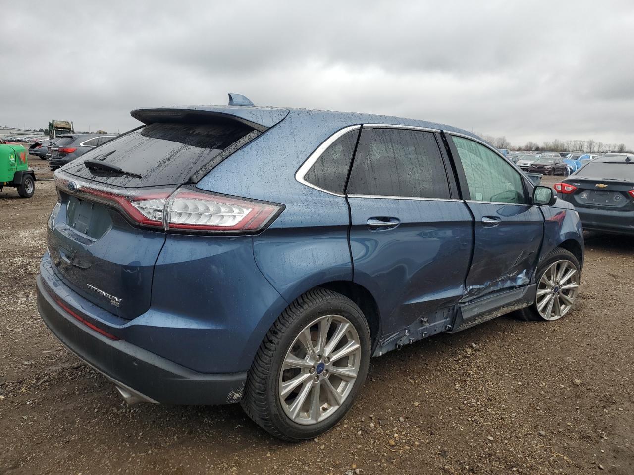 2018 Ford Edge VIN 2FMPK4K84JBC39551 Copart auction photo, side damage thumbnail 3