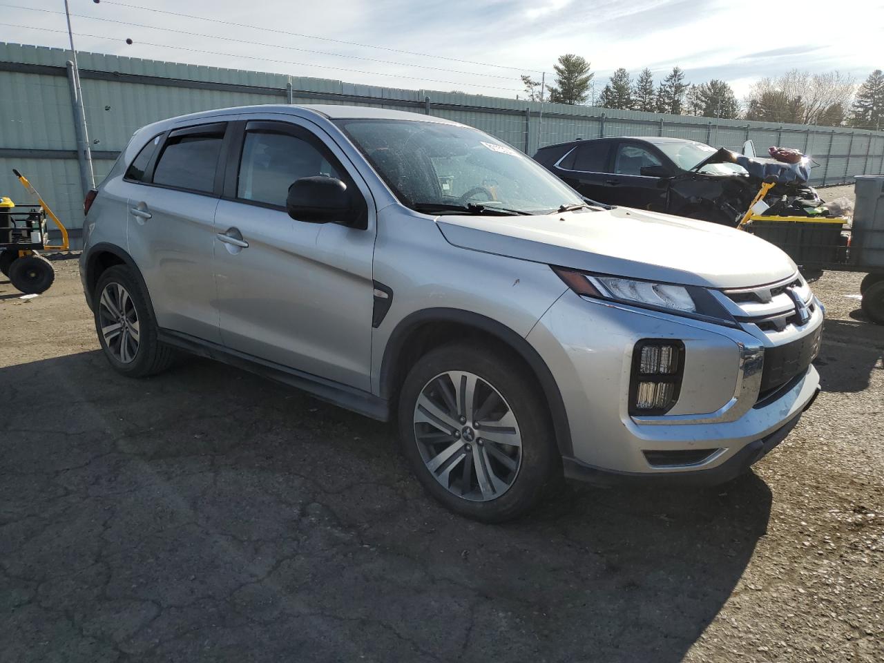2020 Mitsubishi Outlander VIN JA4AP3AUXLU007838 Copart auction photo, front end / side damage thumbnail 4
