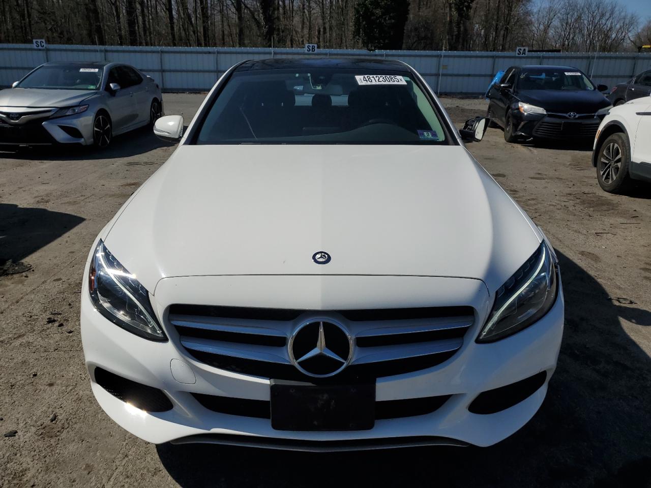 2015 Mercedes-Benz C-klasse VIN 55SWF4KB4FU006651 Copart auction photo, side damage thumbnail 5