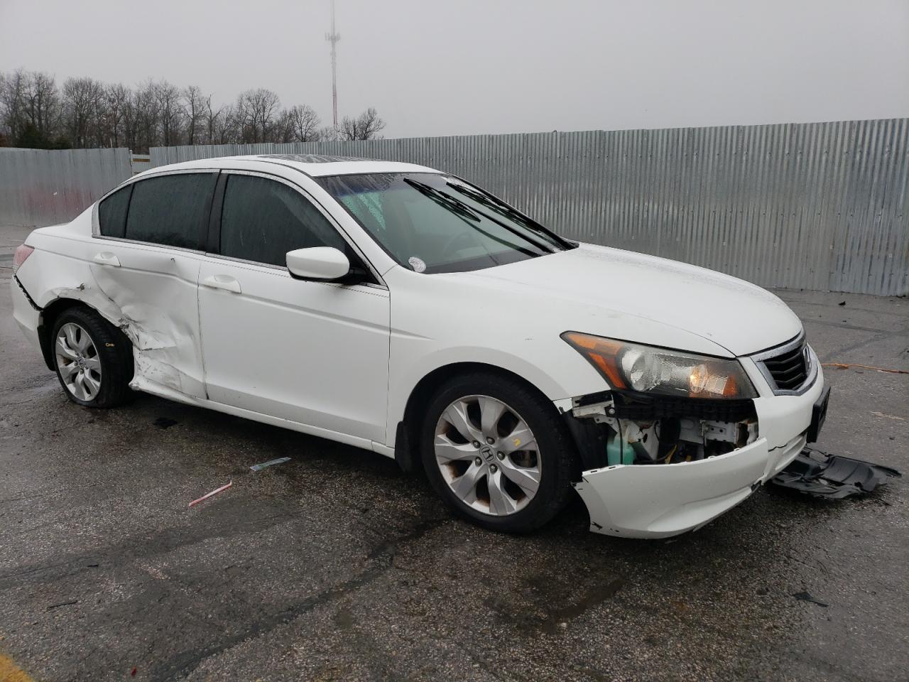 2008 Honda Accord VIN 1HGCP268X8A043544 Copart auction photo, front end / side damage thumbnail 4