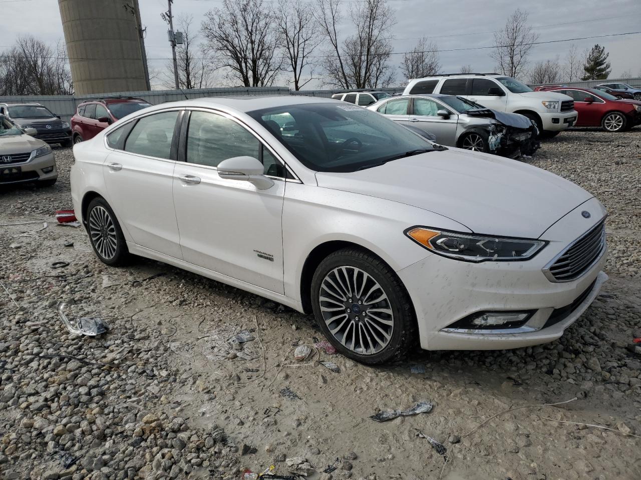 2017 Ford Fusion VIN 3FA6P0PU1HR282018 Copart auction photo, rear end damage thumbnail 4