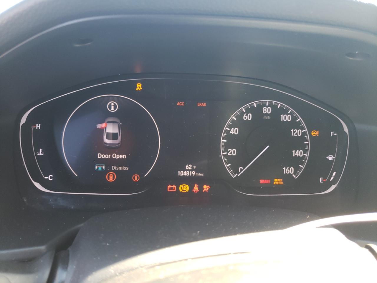 2019 Honda Accord VIN 1HGCV1F34KA166557 Copart auction photo, rear end / front end damage thumbnail 9