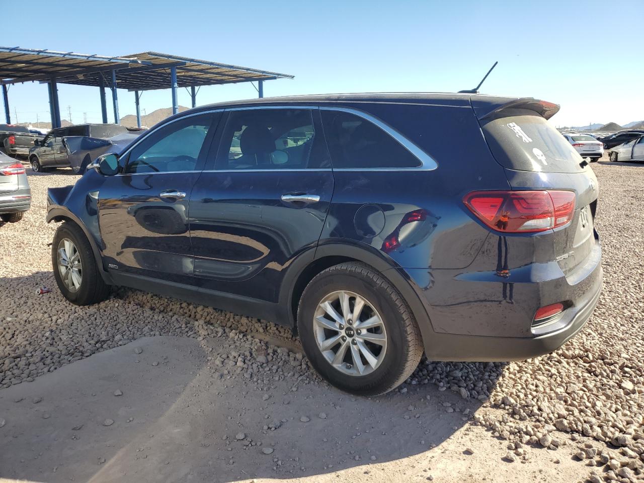 2020 KIA Sorento VIN 5XYPGDA36LG652713 Copart auction photo, front end damage thumbnail 2