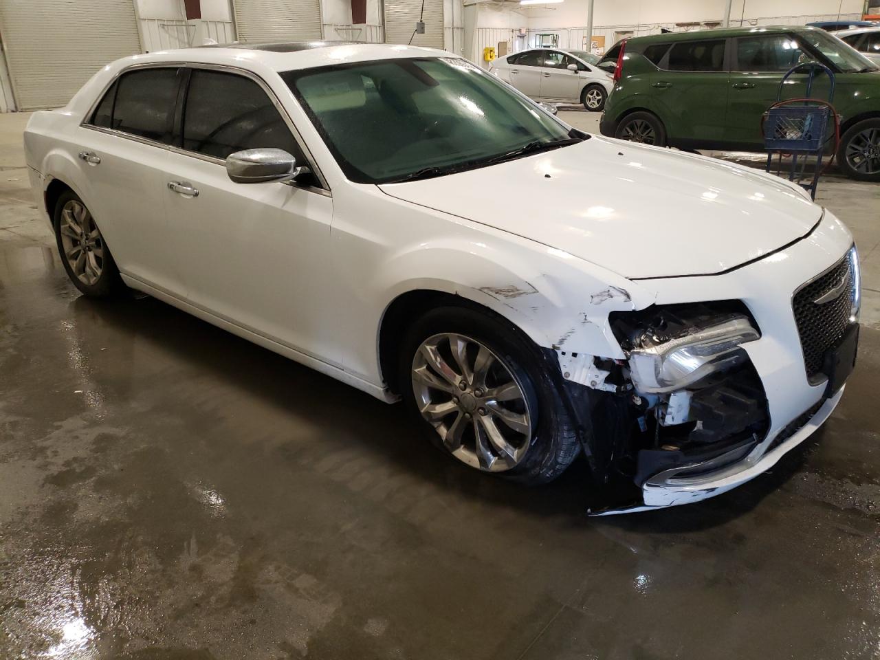 2016 Chrysler 300 VIN 2C3CCAKG8GH175885 Copart auction photo, front end / side damage thumbnail 4