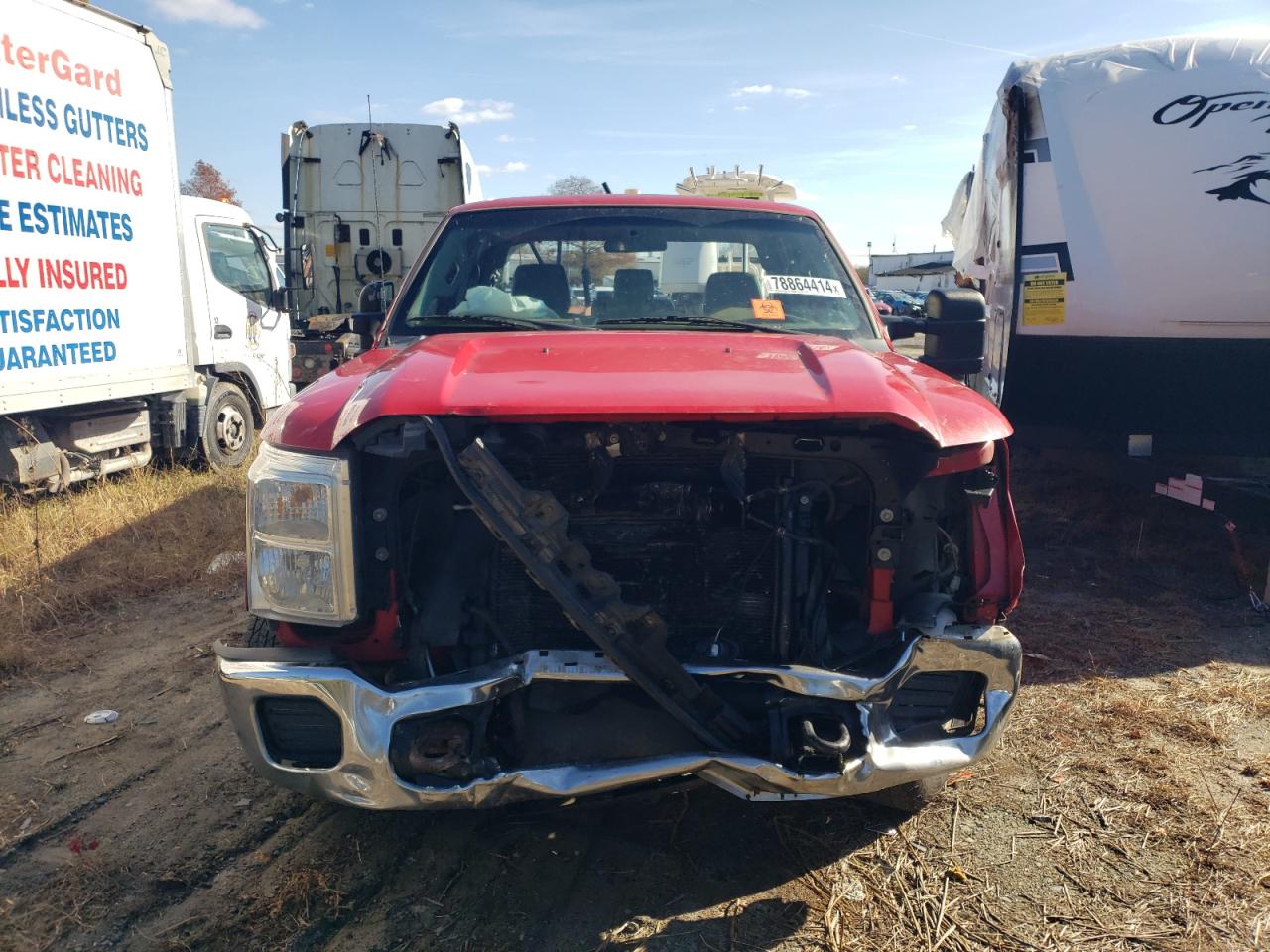 2014 Ford F250 VIN 1FD7X2A64EEB13254 Copart auction photo, front end / side damage thumbnail 5