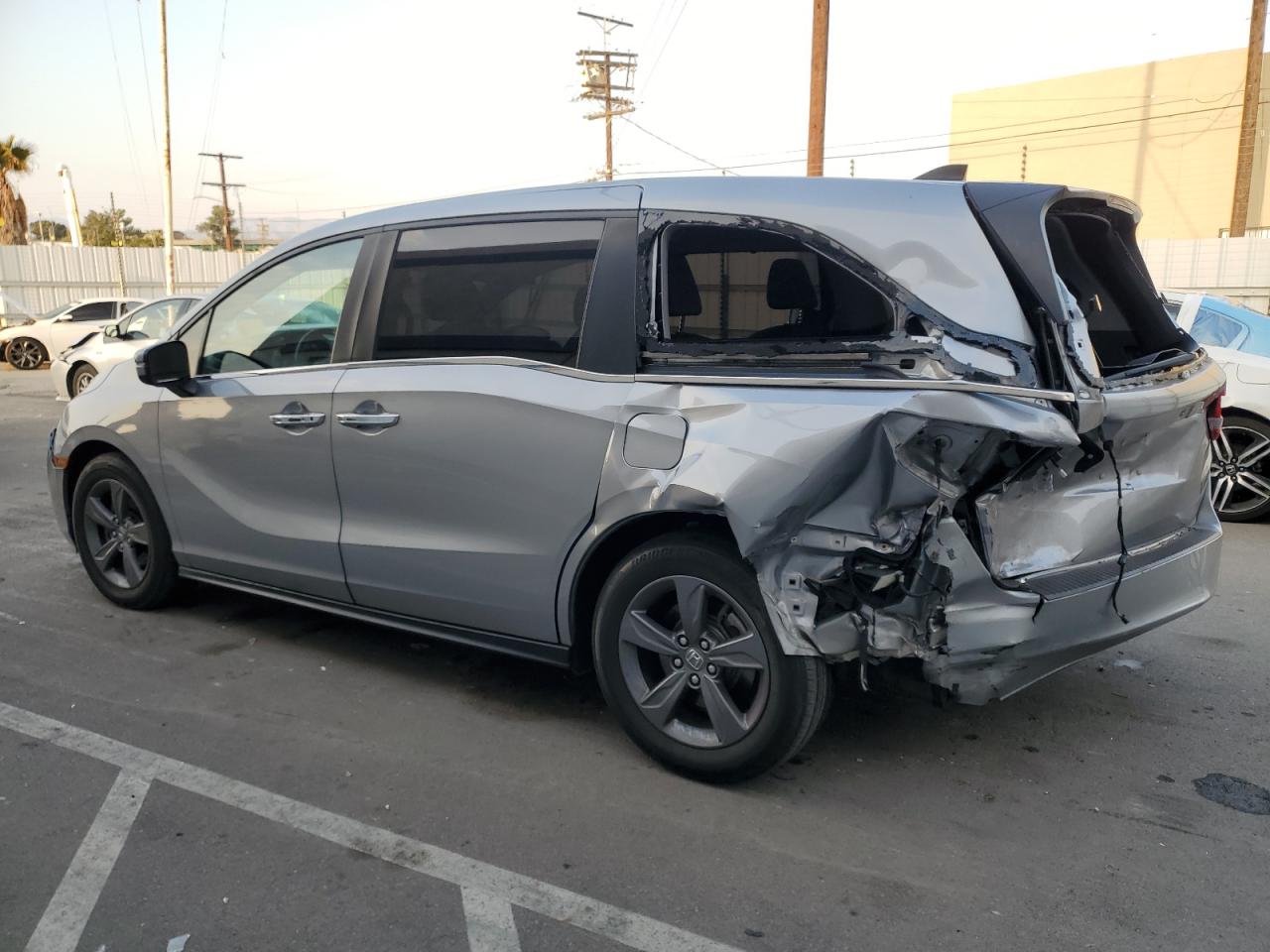 2022 Honda Odyssey VIN 5FNRL6H54NB030743 Copart auction photo, rear end / front end damage thumbnail 2