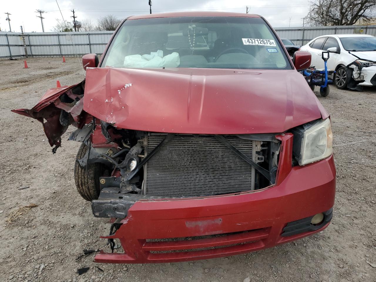2008 Dodge Caravan VIN 1D8HN54P28B178938 Copart auction photo, front end / all over damage thumbnail 5