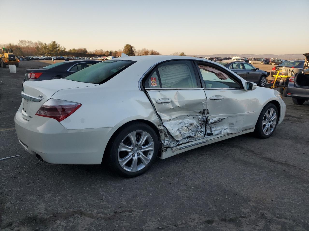2010 Acura RL VIN JH4KB2F67AC002000 Copart auction photo, side damage thumbnail 3