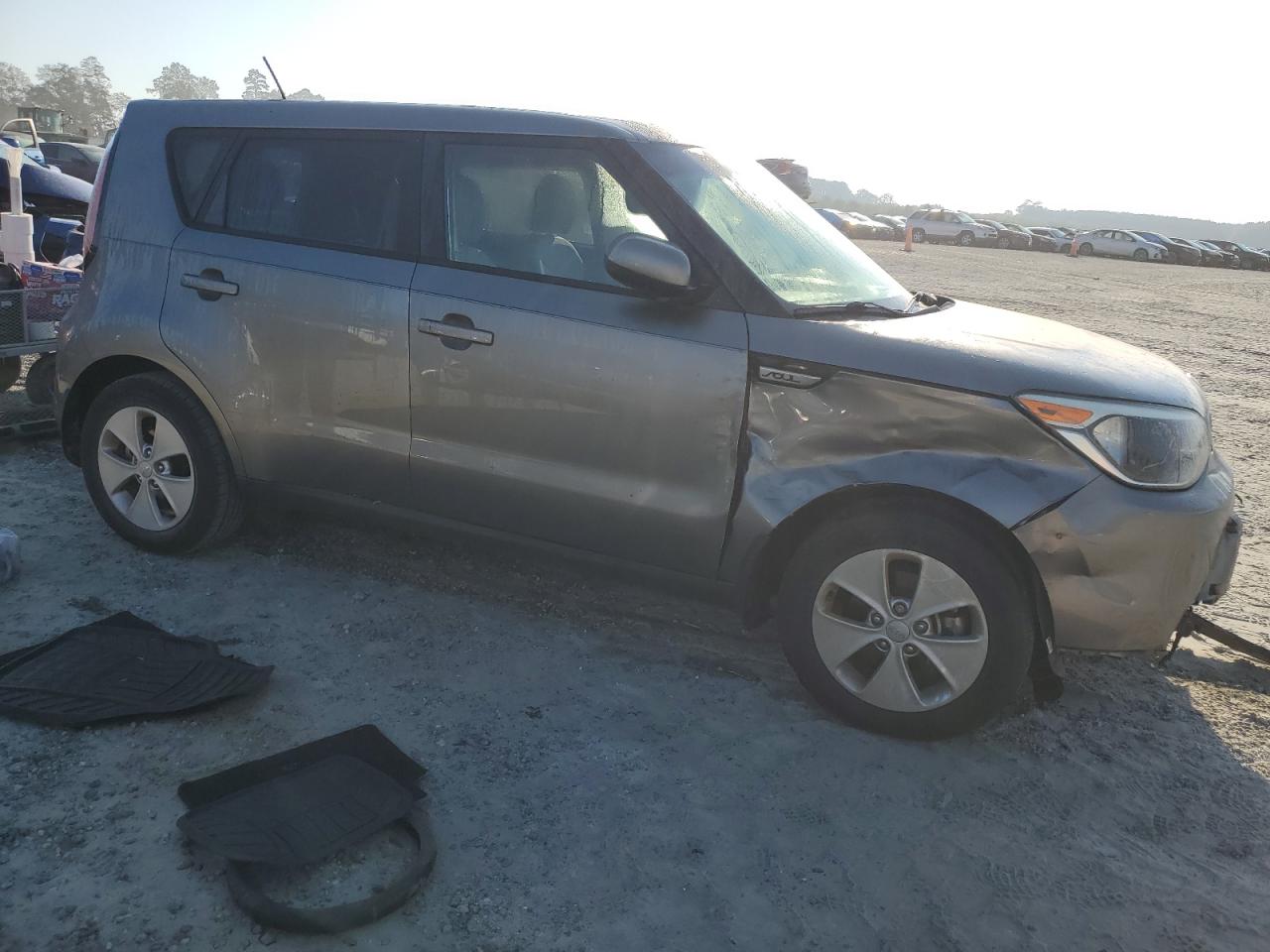 2015 KIA Soul VIN KNDJN2A20F7168643 Copart auction photo, side damage thumbnail 4