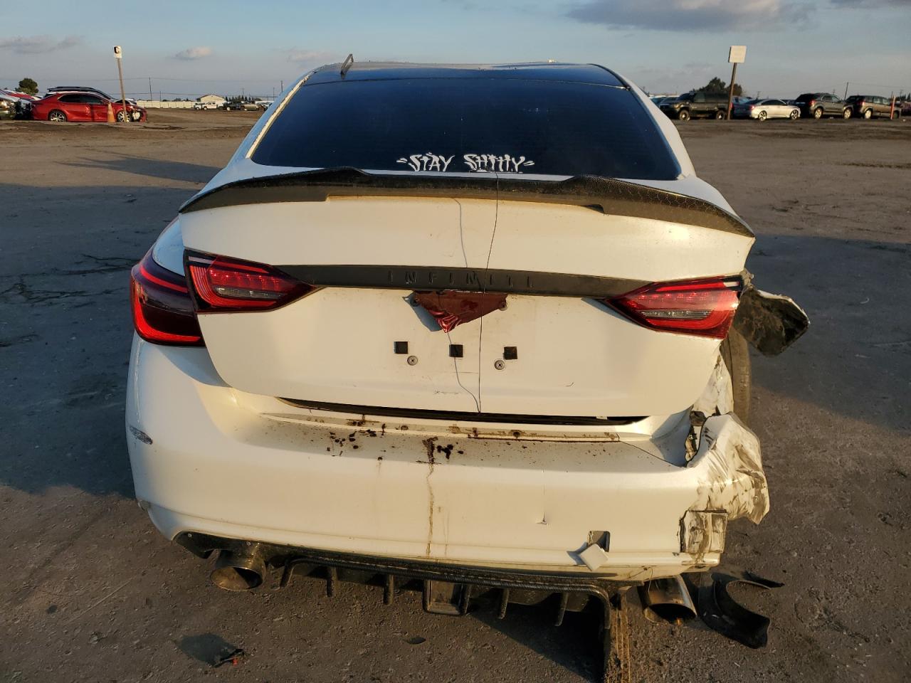 2018 Infiniti Q50 VIN JN1EV7AP0JM353556 Copart auction photo, rollover damage thumbnail 6
