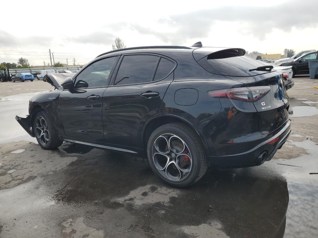 2024 Alfa Romeo Stelvio VIN ZASPAKBN6R7D77203 Copart auction photo, front end damage thumbnail 2