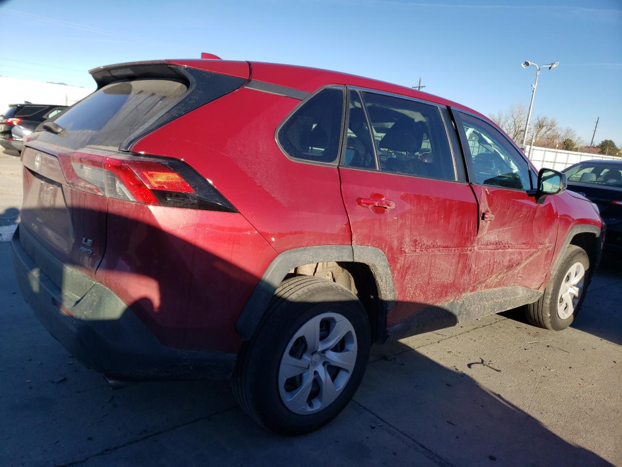 2024 Toyota RAV 4 VIN 2T3F1RFV3RW409861 Copart auction photo, side / hail damage thumbnail 3