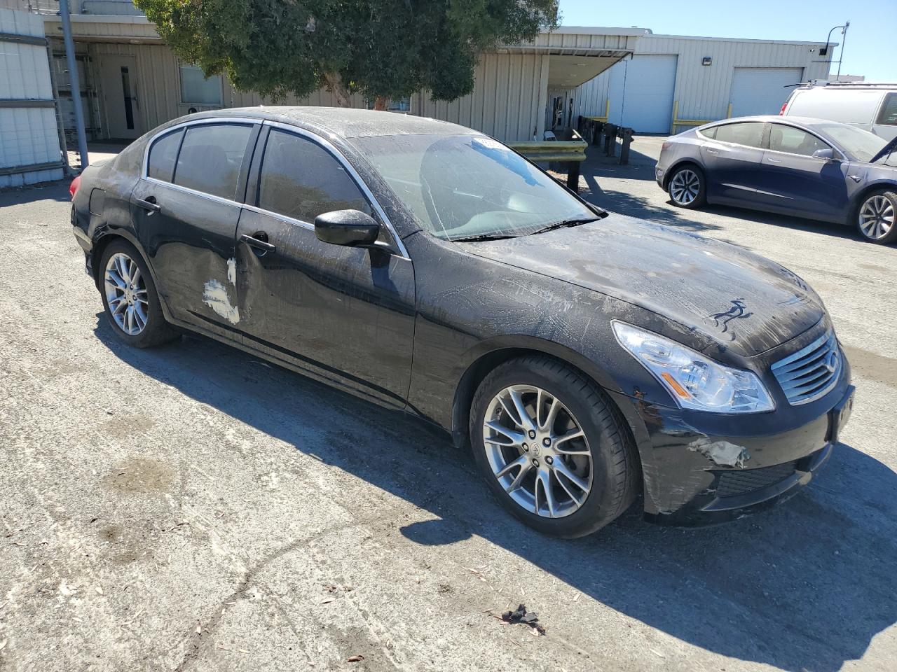 2009 Infiniti G VIN JNKCV61E69M014839 Copart auction photo, vandalism damage thumbnail 4