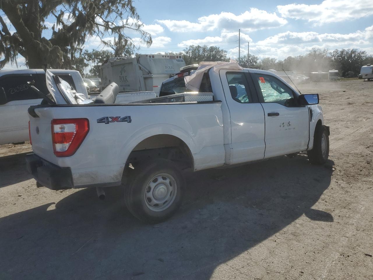 2022 Ford F-150 VIN 1FTEX1EB0NKE10780 Copart auction photo, all over damage thumbnail 3