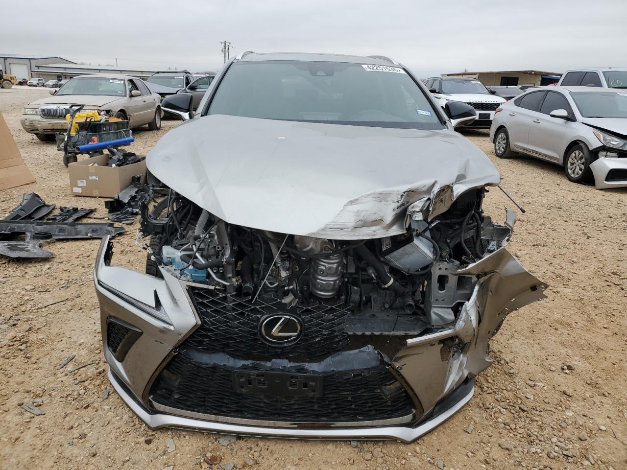 2020 Lexus NX VIN JTJSARBZ8L5007725 Copart auction photo, front end damage thumbnail 5