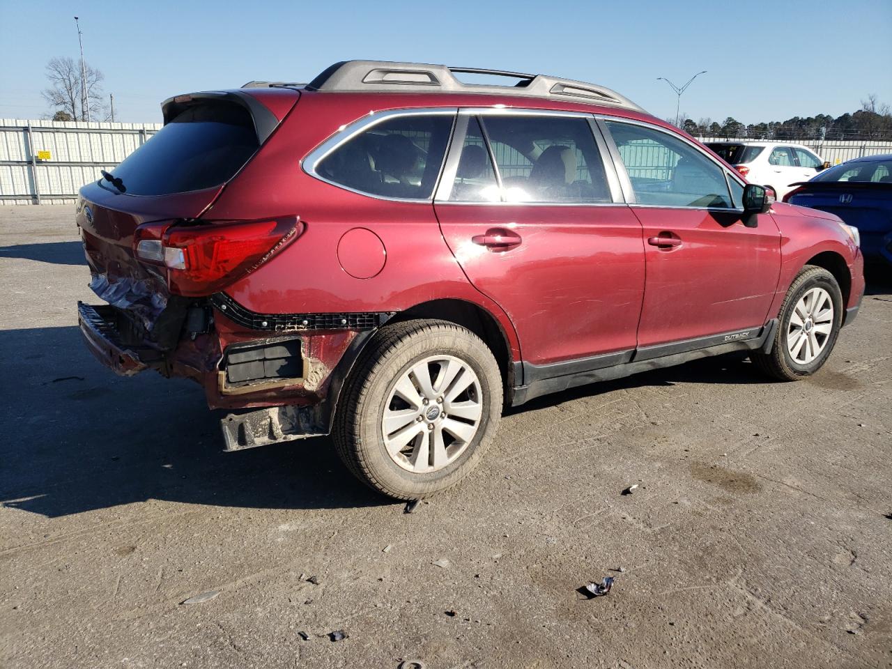 2015 Subaru Outback VIN 4S4BSAFC8F3359903 Copart auction photo, rear end / front end damage thumbnail 3