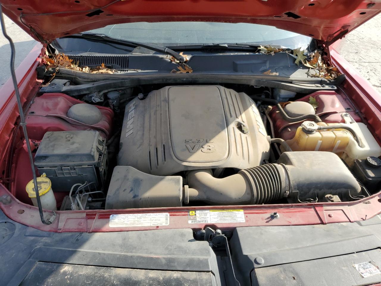 2009 Dodge Challenger VIN 2B3LJ54T39H503009 Copart auction photo, top/roof / front end damage thumbnail 11